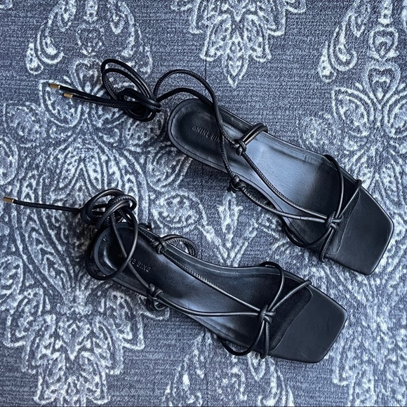 Anine Bing Strappy Graham Sandals in Black Size EU 37 - Picture 3 of 13